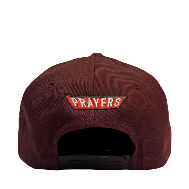 Gorra Prayers Pray Cat Wine Red SnapBack