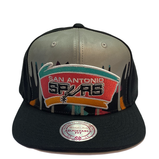 Gorra Mitchell & Ness spurs de San Antonio Black Grey SnapBack