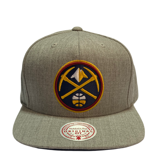 Gorra Mitchell & Ness Denver Nuggets Grey SnapBack